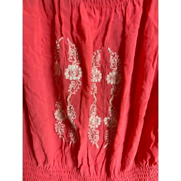 Joie 100% silk embroidered stretchy peasant top size XS - Picture 4 of 8